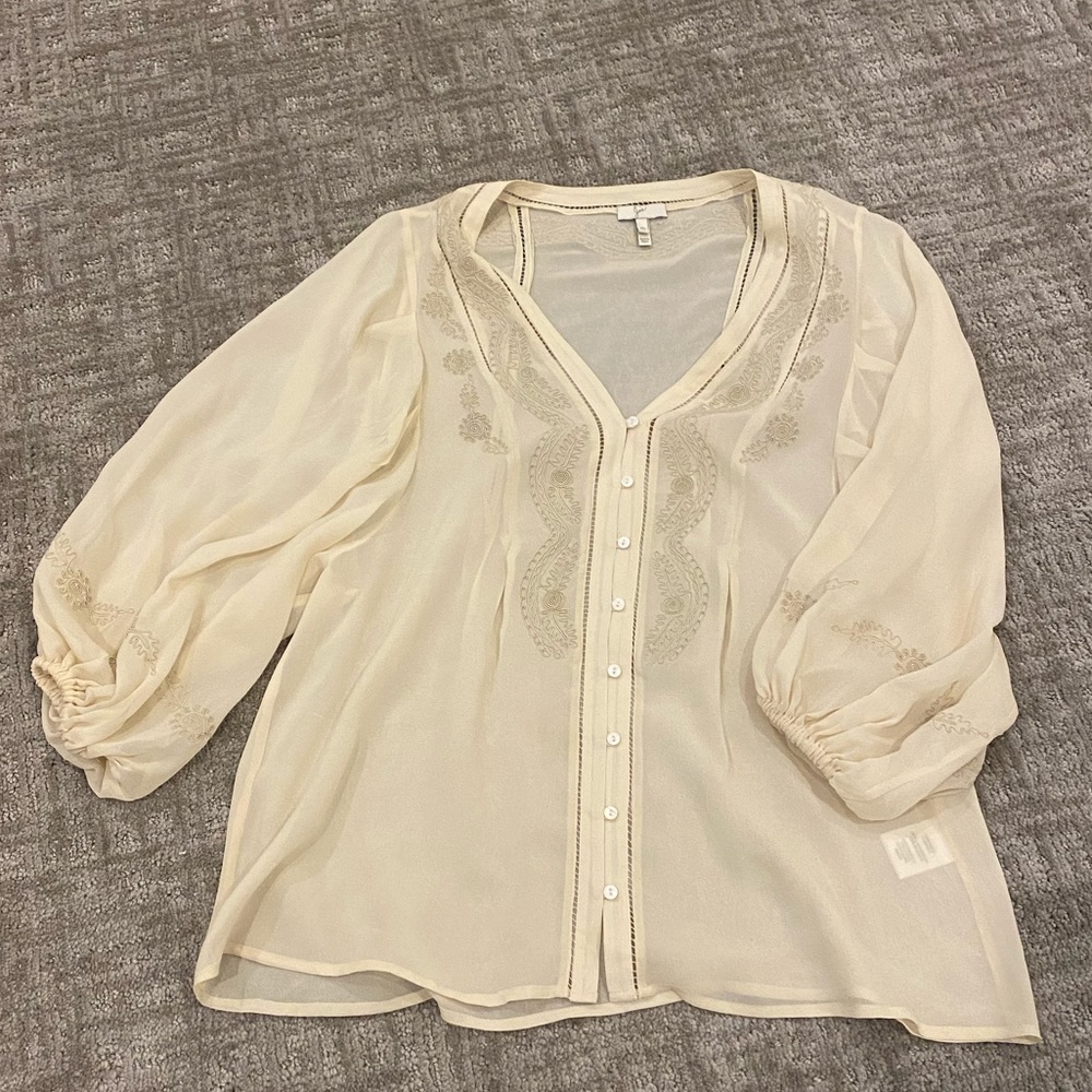 Joie silk blouse xs